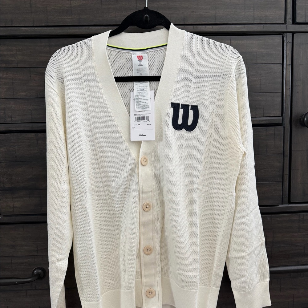 Wilson Sport Professionals Cardigan – Cream – Size XS – NWT